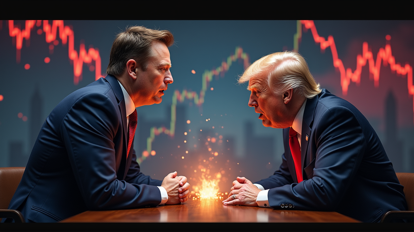 Marktschok: Musk vs. Trump Ruzie Verlaagt Tesla's Waarde met $152 Miljard