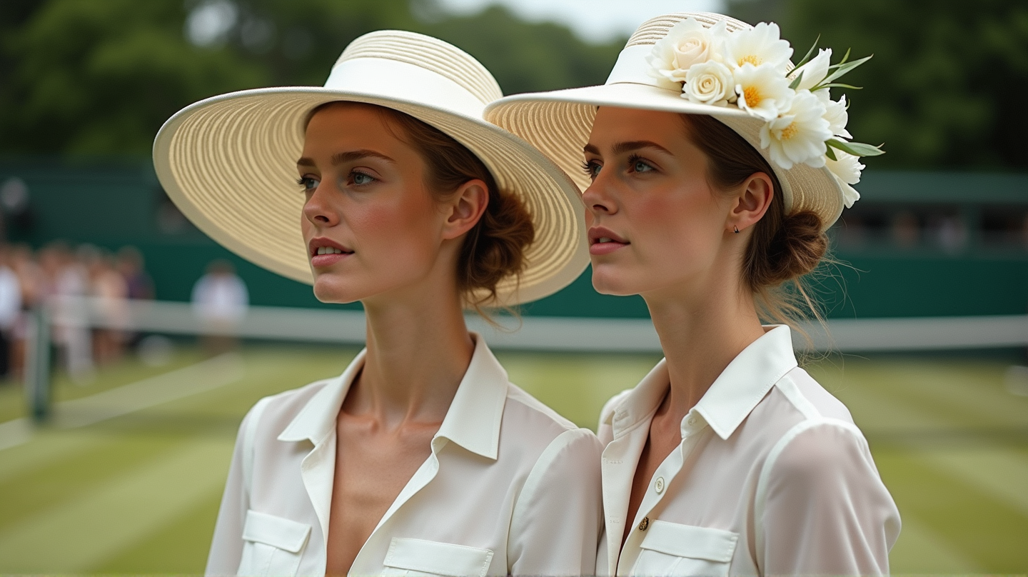 Tribune Glamour: Lady Amelia & Lady Eliza Spencer Stralen op Wimbledon Dag 2