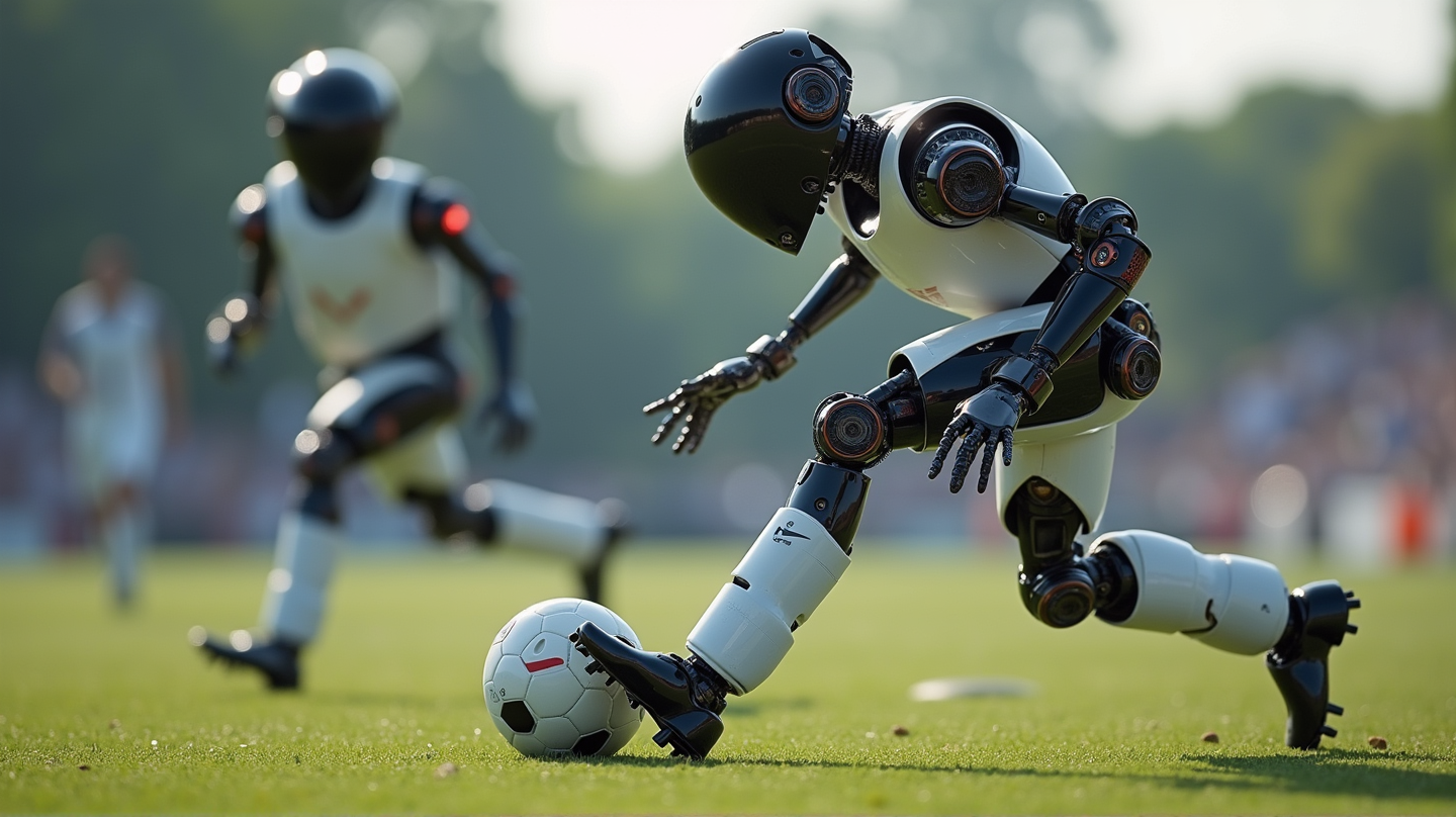 Chinese Robots Domineren Drie-tegen-Drie Voetbalduel