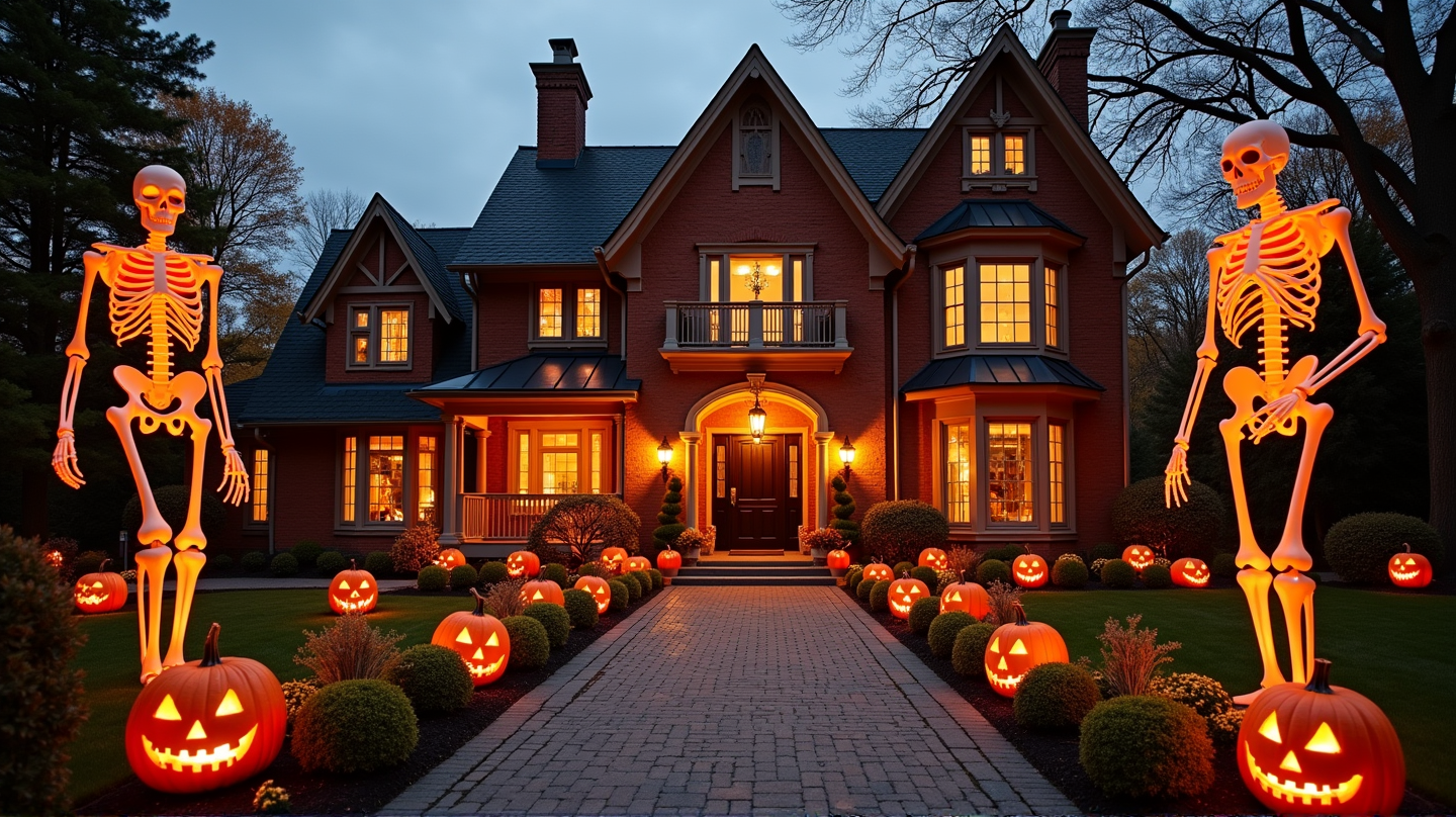 De Huizen van Beroemdheden Veranderen Deze Halloween in Huiveringwekkende Meesterwerken
