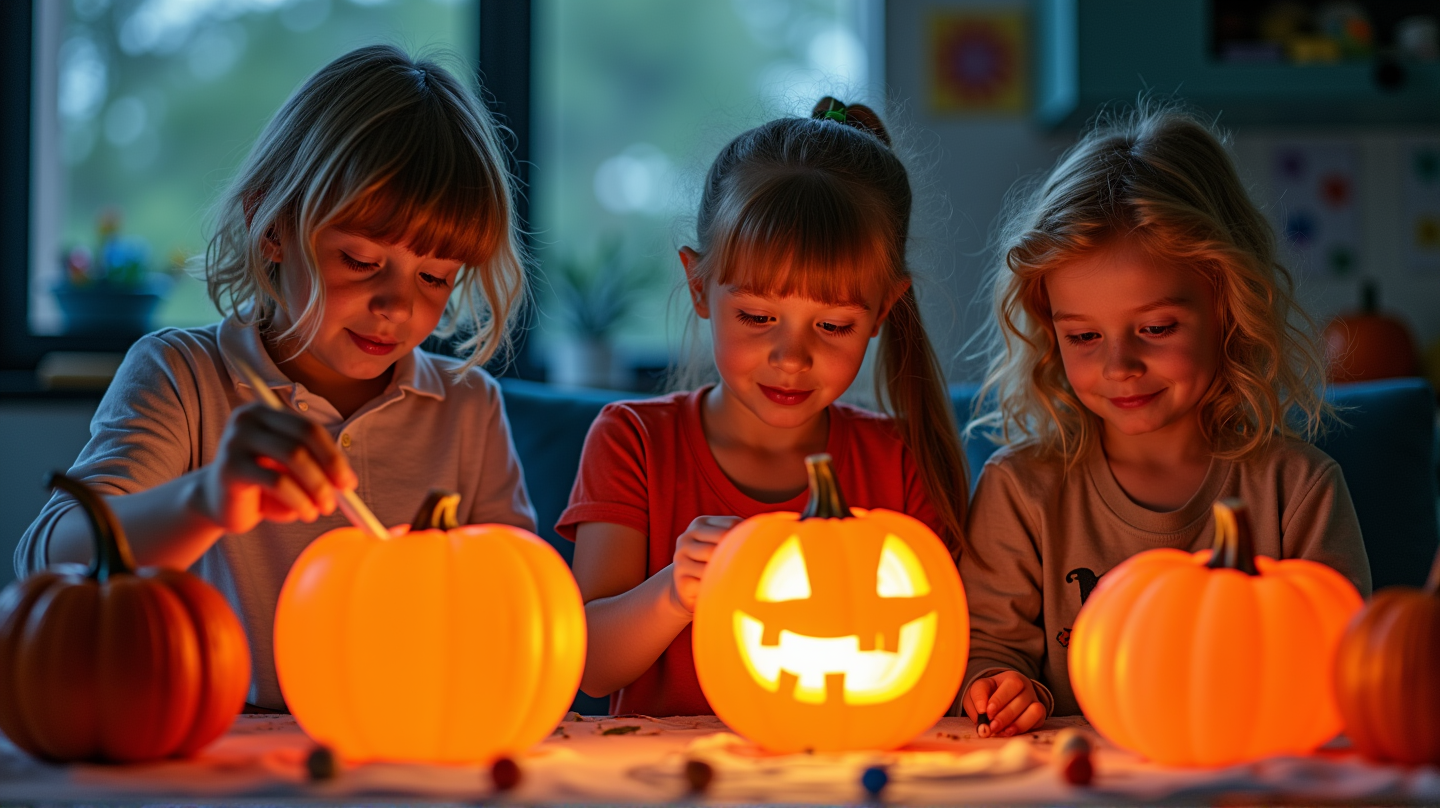 Creatief Halloween-liefdadigheid: Schilderfeest van Roze Pompoenen Brengt Plezier aan Jonge Patiënten