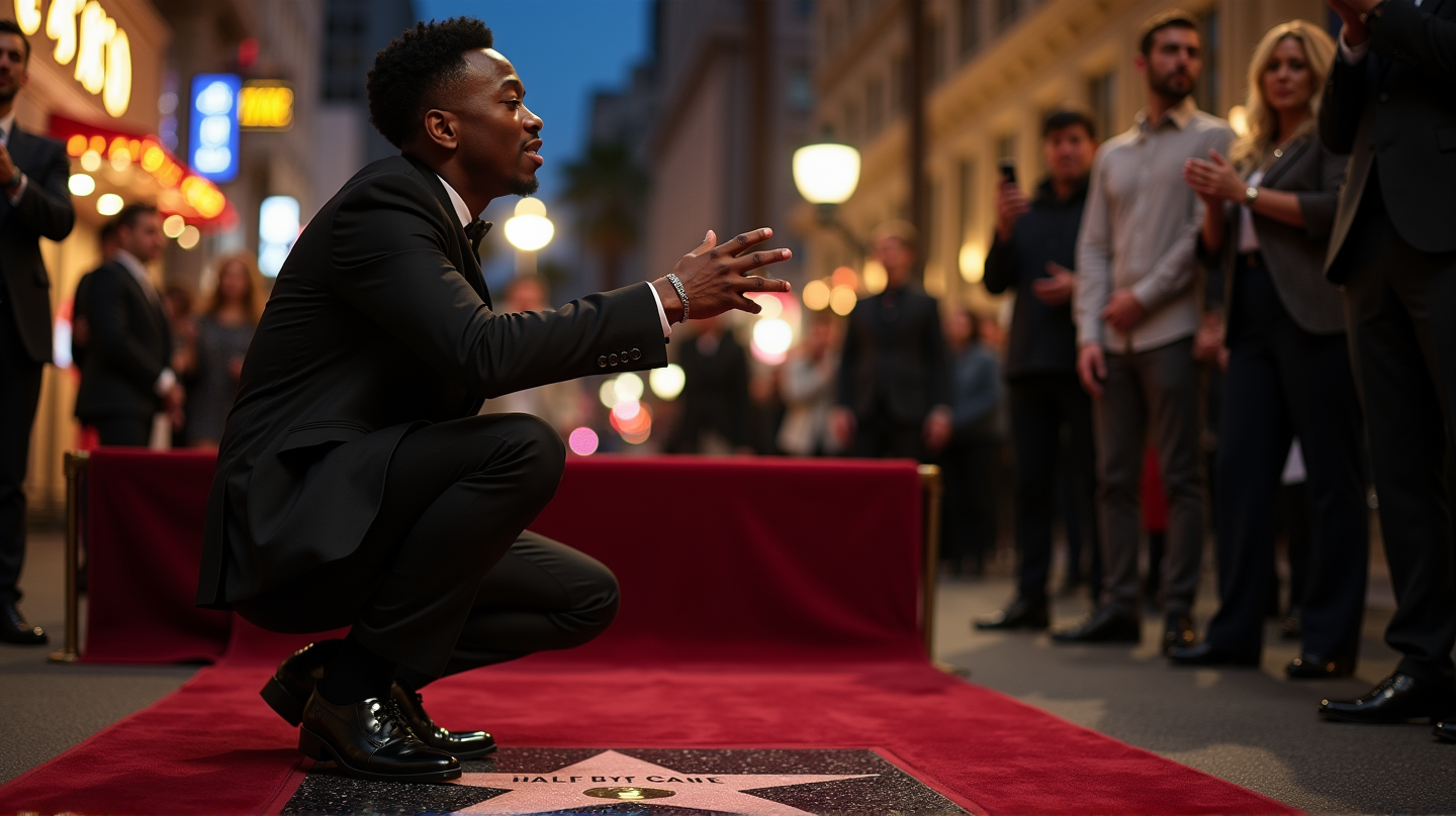 De Ster van Chadwick Boseman Straalt Fel op de Hollywood Walk of Fame