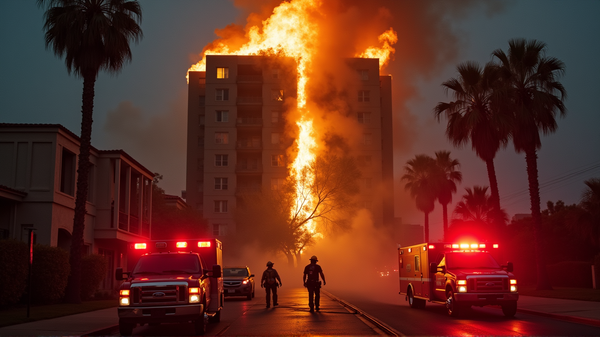 Tragisch Verlies in Hollywood: Vrouw Bezwijkt aan Appartement Brandincident
