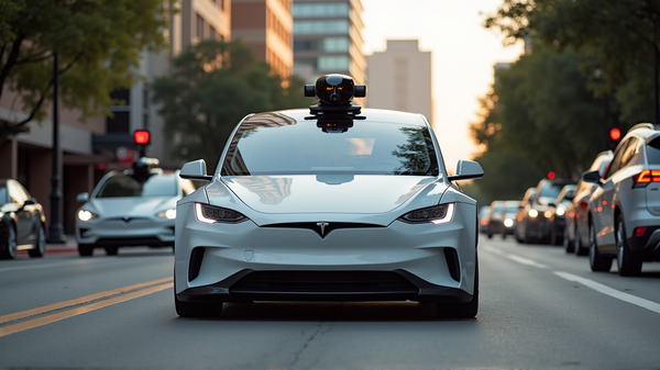 Elon Musk's Futuristische Robotaxi's Rijden Door de Straten van Austin