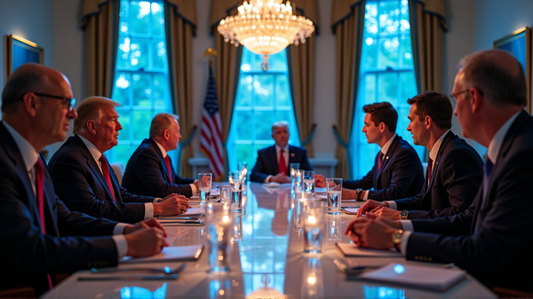 Techmagnaten Prijzen Trump tijdens Elogerend Diner in het Witte Huis