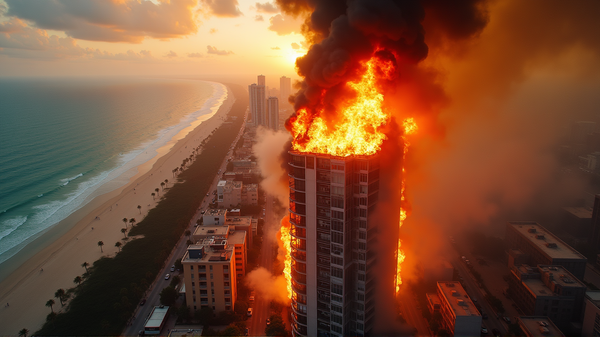 Dramatische Brand op Hollywood Beach: 3 Personen in het Ziekenhuis Na Vurige Brand