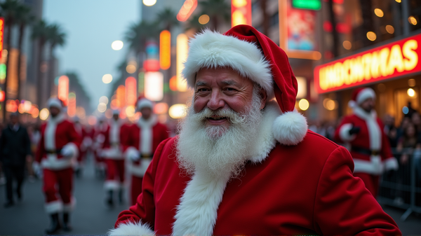 De Magie Keert Terug: Santa's Feestelijke Parade Verzorgt Hollywood