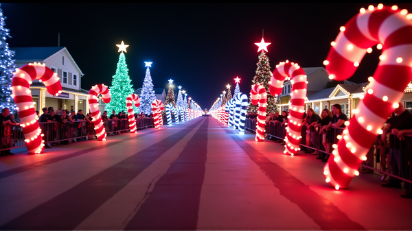 Doe mee aan de Magie: Candy Cane Parade Verlicht Hollywood Beach